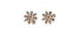 DIAMOND FLOWER STUD EARRINGS image 0