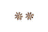 DIAMOND FLOWER STUD EARRINGS image 0