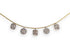 MULTI-SHAPE DIAMOND CLUSTER DROP CHARM BRACELET image 1