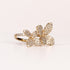 FOUR-LEAF CLOVER PAVÉ RING image 1