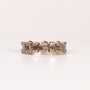 DIAMOND OVAL & BAGUETTE PAVÉ BAND RING image 0