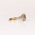 LAB-GROWN DIAMOND EMERALD-CUT & PEAR SIDE-STONE THREE-STONE ENGAGEMENT RING image 2