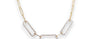 DIAMOND PAVÉ PAPERCLIP LINK STATEMENT NECKLACE image 0