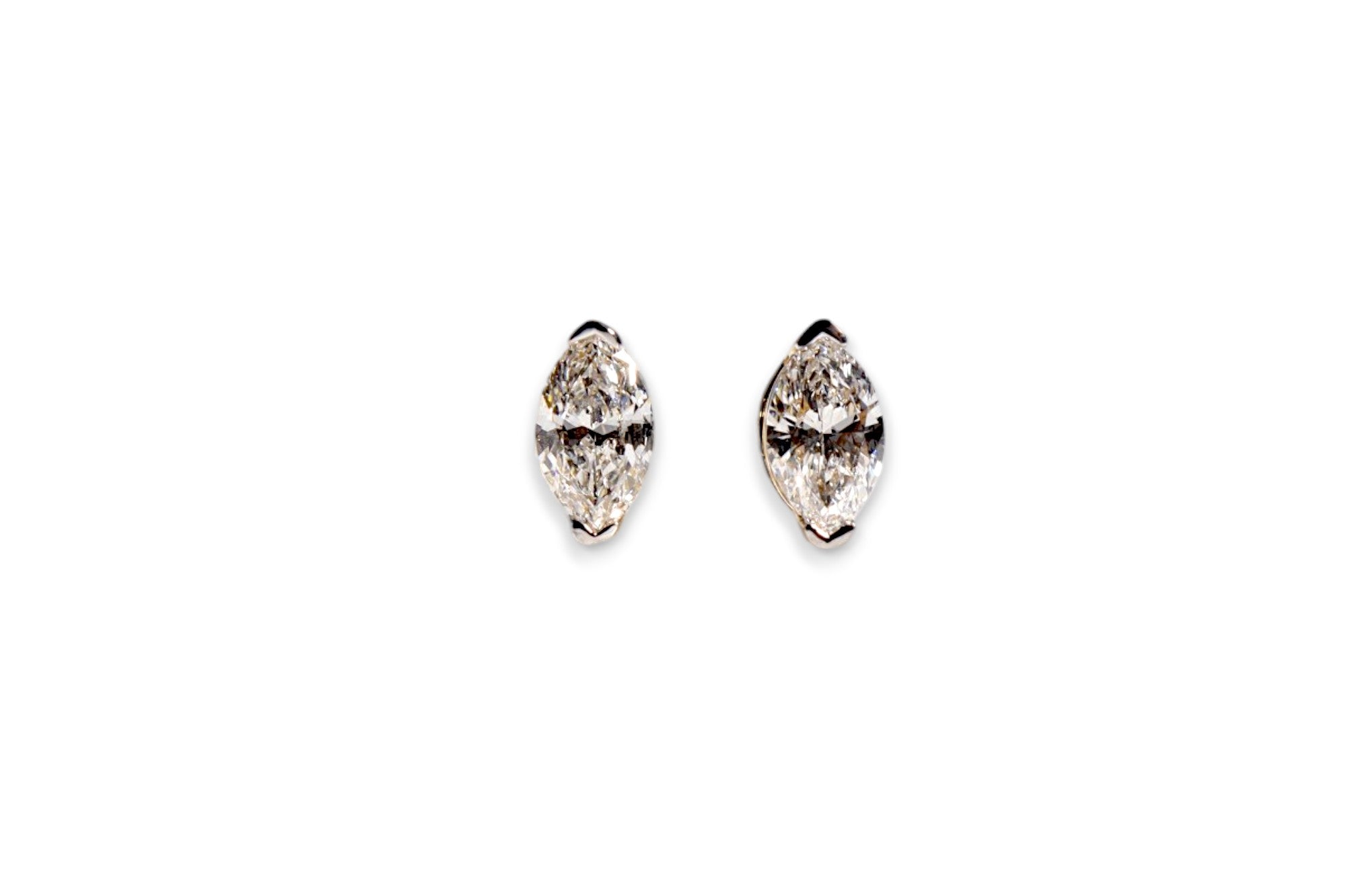 LUXURY LAB-GROWN MARQUISE CUT DIAMOND STUD EARRINGS image 0