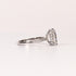 LAB-GROWN DIAMOND RECTANGULAR RADIANT-CUT PAVÉ BAND ENGAGEMENT RING image 2
