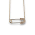 DIAMOND PAVÉ SAFETY PIN PENDANT NECKLACE image 0