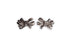 BAGUETTE DIAMOND BOW STUD EARRINGS image 2