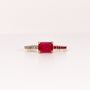 RUBY & DIAMOND RADIANT-CUT RING image 0