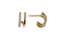 DIAMOND PAVÉ DOUBLE HUGGIE HOOP EARRINGS image 2