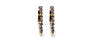 OVAL INSIDE-OUT DIAMOND HOOP EARRINGS image 0