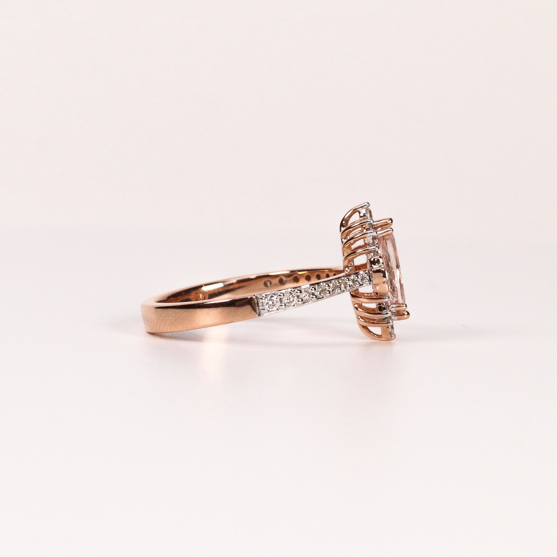 MORGANITE & MIXED-CUT BALLERINA HALO RING image 2