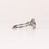 LAB-GROWN DIAMOND OVAL & PEAR SIDE-STONE THREE-STONE ENGAGEMENT RING image 2