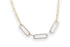 DIAMOND PAVÉ PAPERCLIP LINK STATEMENT NECKLACE image 1