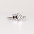 LAB-GROWN DIAMOND EMERALD & PEAR-CUT TOI ET MOI ENGAGEMENT RING image 0