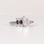 LAB-GROWN DIAMOND EMERALD & PEAR-CUT TOI ET MOI ENGAGEMENT RING image 0