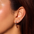 OVAL INSIDE-OUT DIAMOND HOOP EARRINGS image 6