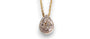 DIAMOND MIXED-CUT TEARDROP CLUSTER PENDANT NECKLACE image 0