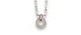 DIAMOND OPEN CIRCLE PAVÉ PENDANT PAPERCLIP CHAIN NECKLACE image 0