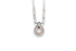 DIAMOND OPEN CIRCLE PAVÉ PENDANT PAPERCLIP CHAIN NECKLACE image 0