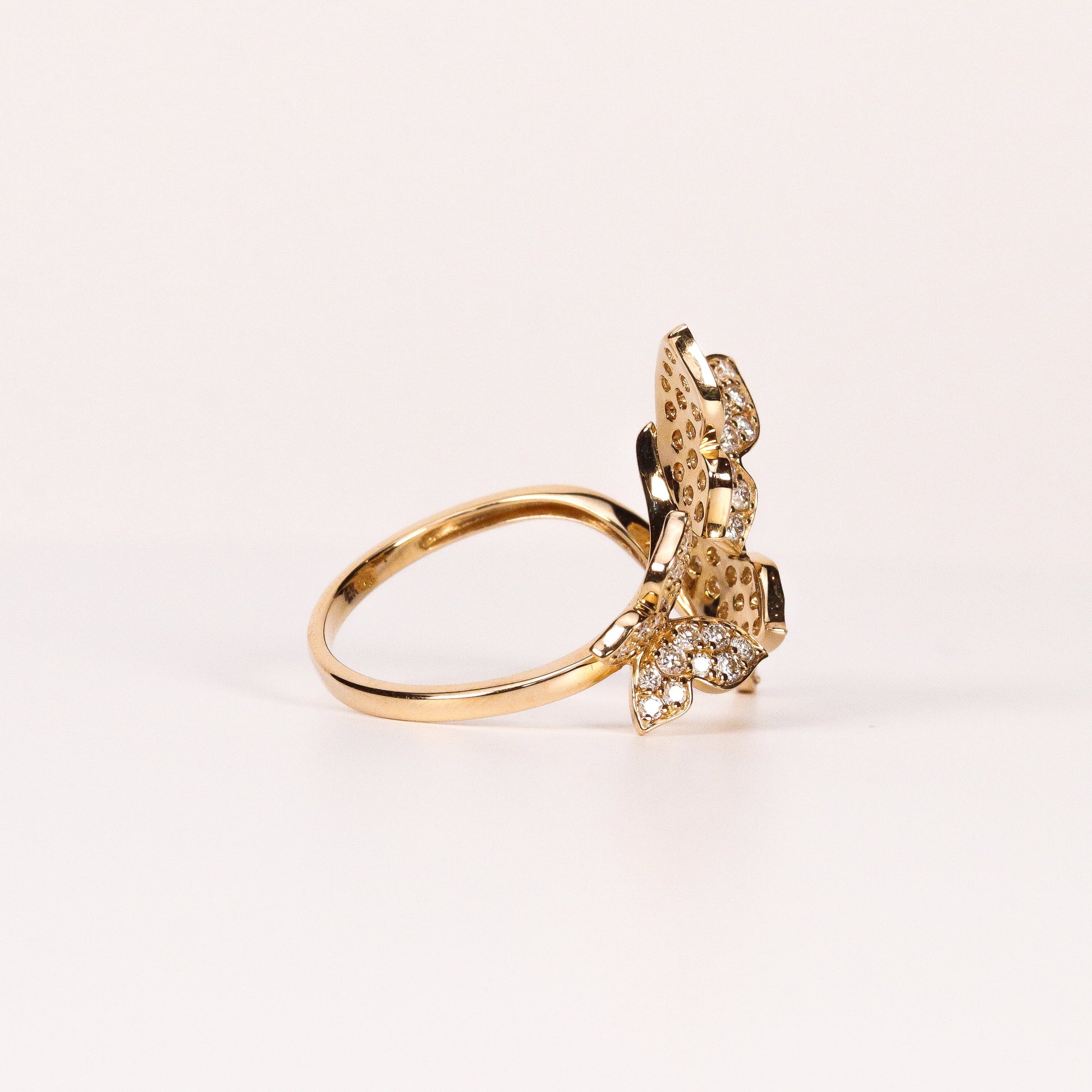 BUTTERFLY PAVÉ RING image 2