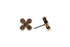 PAVÉ FOUR-PETAL FLOWER DIAMOND STUD EARRINGS image 1