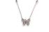 DIAMOND PAVÉ BUTTERFLY PENDANT DIAMOND STATION NECKLACE image 0