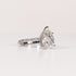 LAB-GROWN DIAMOND PEAR BRILLIANT-CUT PAVÉ BAND ENGAGEMENT RING image 1