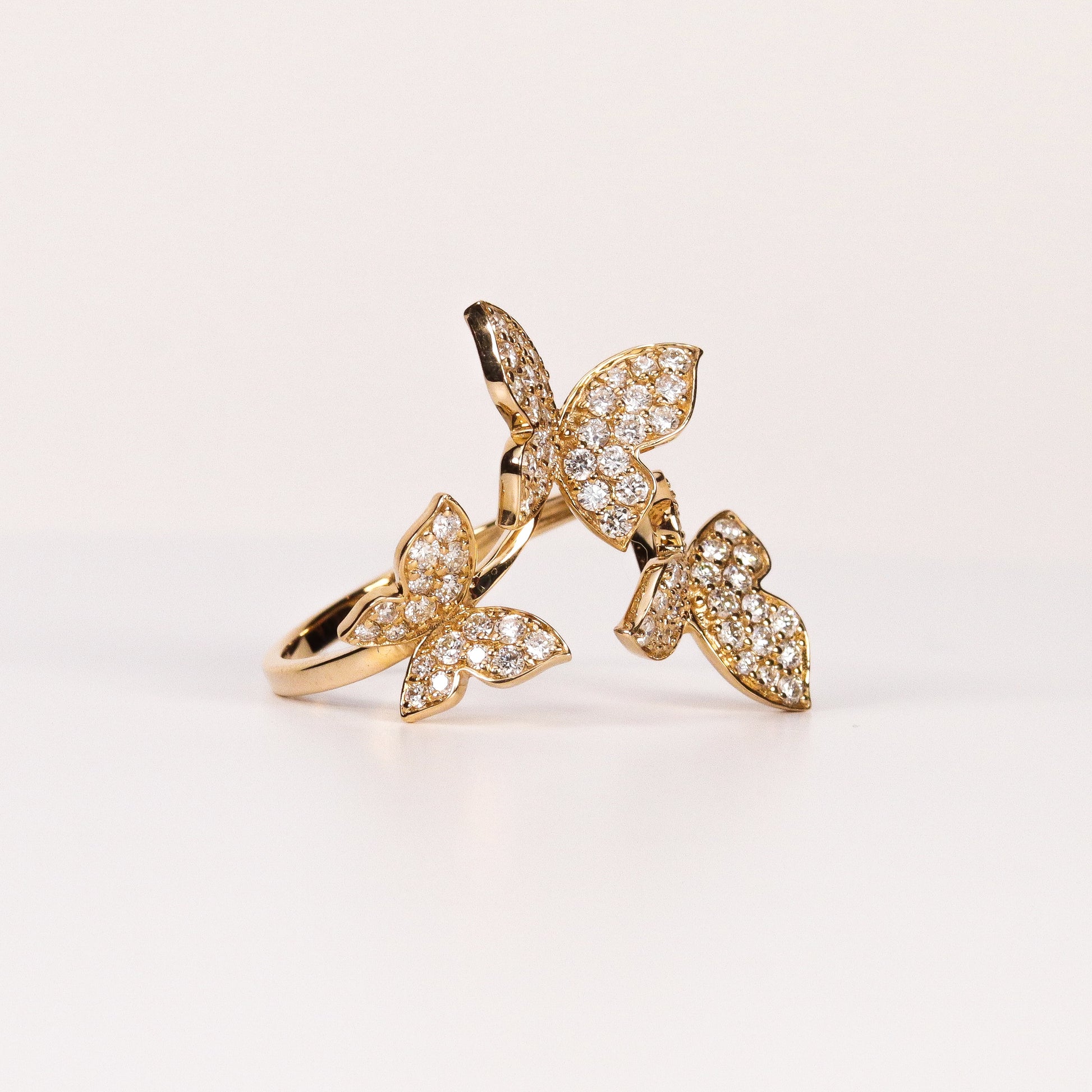 BUTTERFLY PAVÉ RING image 1