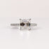LAB-GROWN DIAMOND EMERALD-CUT PAVÉ BAND ENGAGEMENT RING image 0