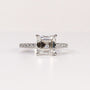 LAB-GROWN DIAMOND EMERALD-CUT PAVÉ BAND ENGAGEMENT RING image 0