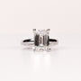 LAB-GROWN DIAMOND EMERALD-CUT SOLITAIRE ENGAGEMENT RING image 0