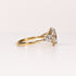 LAB-GROWN DIAMOND OVAL & PEAR SIDE-STONE THREE-STONE ENGAGEMENT RING image 2