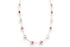 NATURAL MULTI-COLOR SAPPHIRE STATION NECKLACE image 0