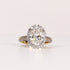 LAB-GROWN DIAMOND OVAL BRILLIANT-CUT HALO ENGAGEMENT RING image 0