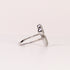 DIAMOND DOUBLE HEART CUFF RING image 1