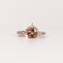CHAMPAGNE DIAMOND & MIXED-CUT BALLERINA CROWN HALO RING image 0