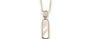 MOTHER OF PEARL BAR & DIAMOND PAVÉ CONNECTOR PENDANT NECKLACE image 0
