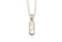 MOTHER OF PEARL BAR & DIAMOND PAVÉ CONNECTOR PENDANT NECKLACE image 0