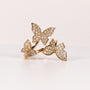 BUTTERFLY PAVÉ RING image 0