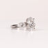 LAB-GROWN DIAMOND OVAL & PEAR SIDE-STONE THREE-STONE ENGAGEMENT RING image 1