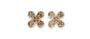 PAVÉ FOUR-PETAL FLOWER DIAMOND STUD EARRINGS image 0