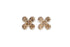 PAVÉ FOUR-PETAL FLOWER DIAMOND STUD EARRINGS image 0