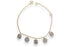 MULTI-SHAPE DIAMOND CLUSTER DROP CHARM BRACELET image 0