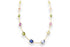NATURAL RAINBOW SAPPHIRE STATION NECKLACE image 1