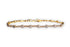BRILLIANT CUT DIAMOND FLOWER CLUSTER TENNIS BRACELET image 2