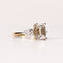 LAB-GROWN DIAMOND EMERALD-CUT & PEAR SIDE-STONE THREE-STONE ENGAGEMENT RING image 1
