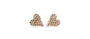 DIAMOND HEART PAVÉ STUD EARRINGS image 0