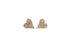 DIAMOND HEART PAVÉ STUD EARRINGS image 0