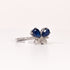 BLUE SAPPHIRE & DIAMOND BUTTERFLY RING image 1