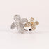 TWO-TONE PAVÉ FLOWER RING image 0